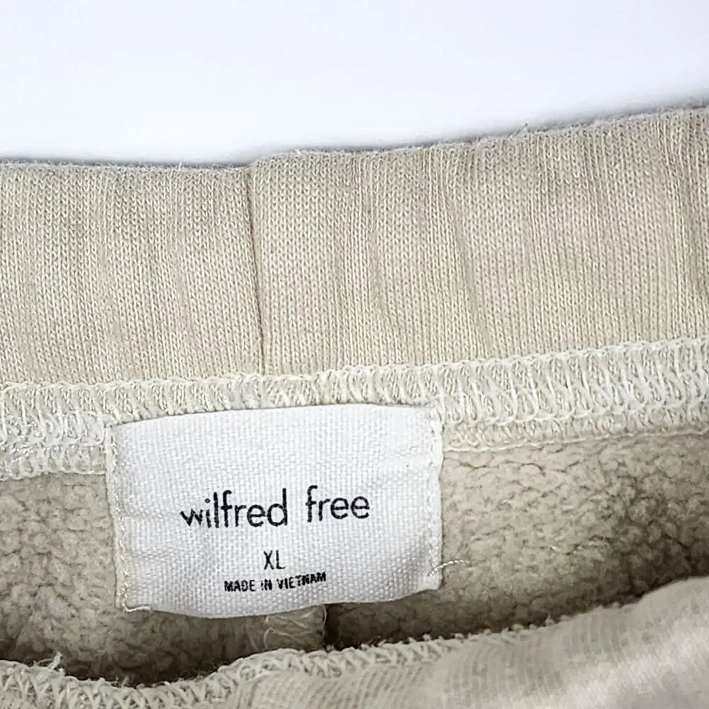 Wilfred Free Aritzia Comfort Cotton Sweatpant Shorts Cream Ivory Size X-Large